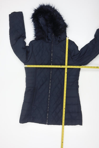 Regatta Women’s Blue UK 12 Quilted Faux Fur Hood Puffer Coat