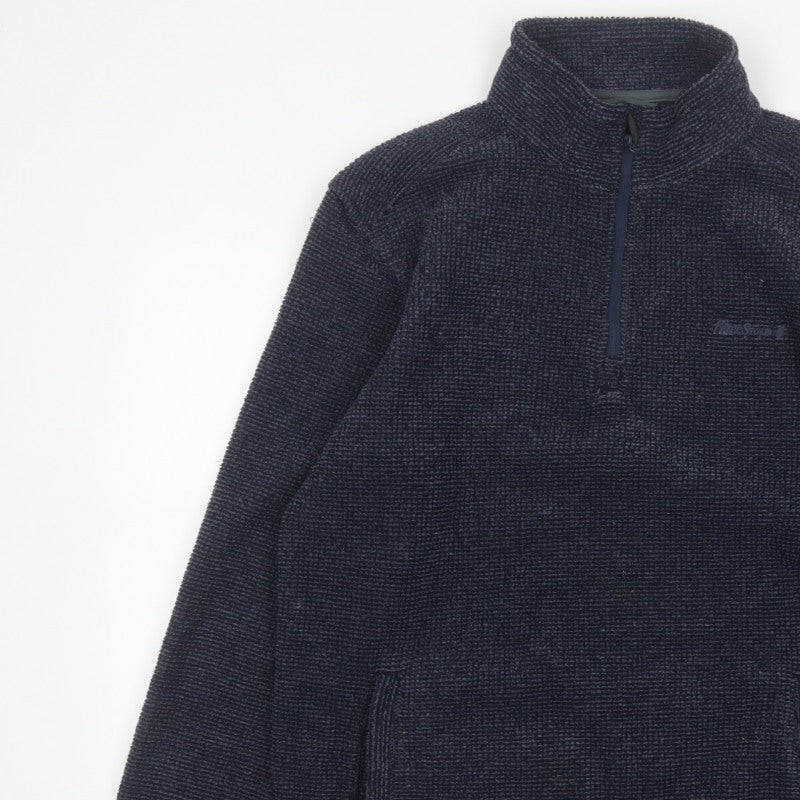 Peter Storm Men’s Blue M 1/4 Zip Fleece Sweatshirt Pockets