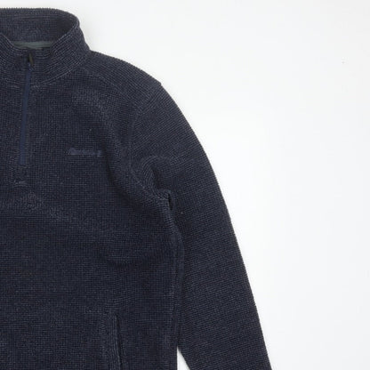 Peter Storm Men’s Blue M 1/4 Zip Fleece Sweatshirt Pockets