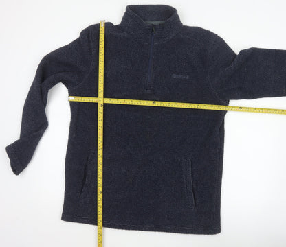 Peter Storm Men’s Blue M 1/4 Zip Fleece Sweatshirt Pockets