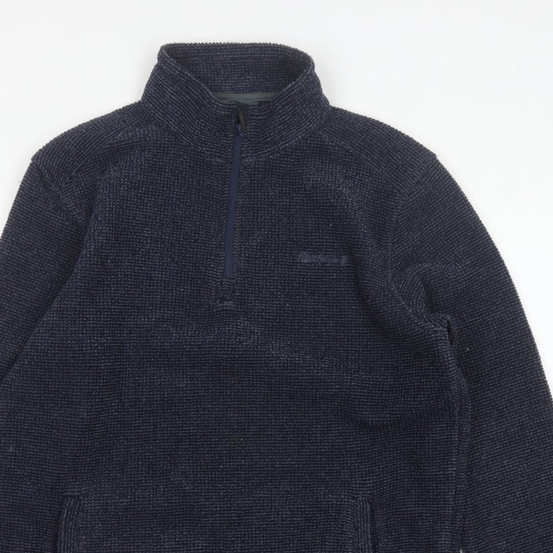 Peter Storm Men’s Blue M 1/4 Zip Fleece Sweatshirt Pockets