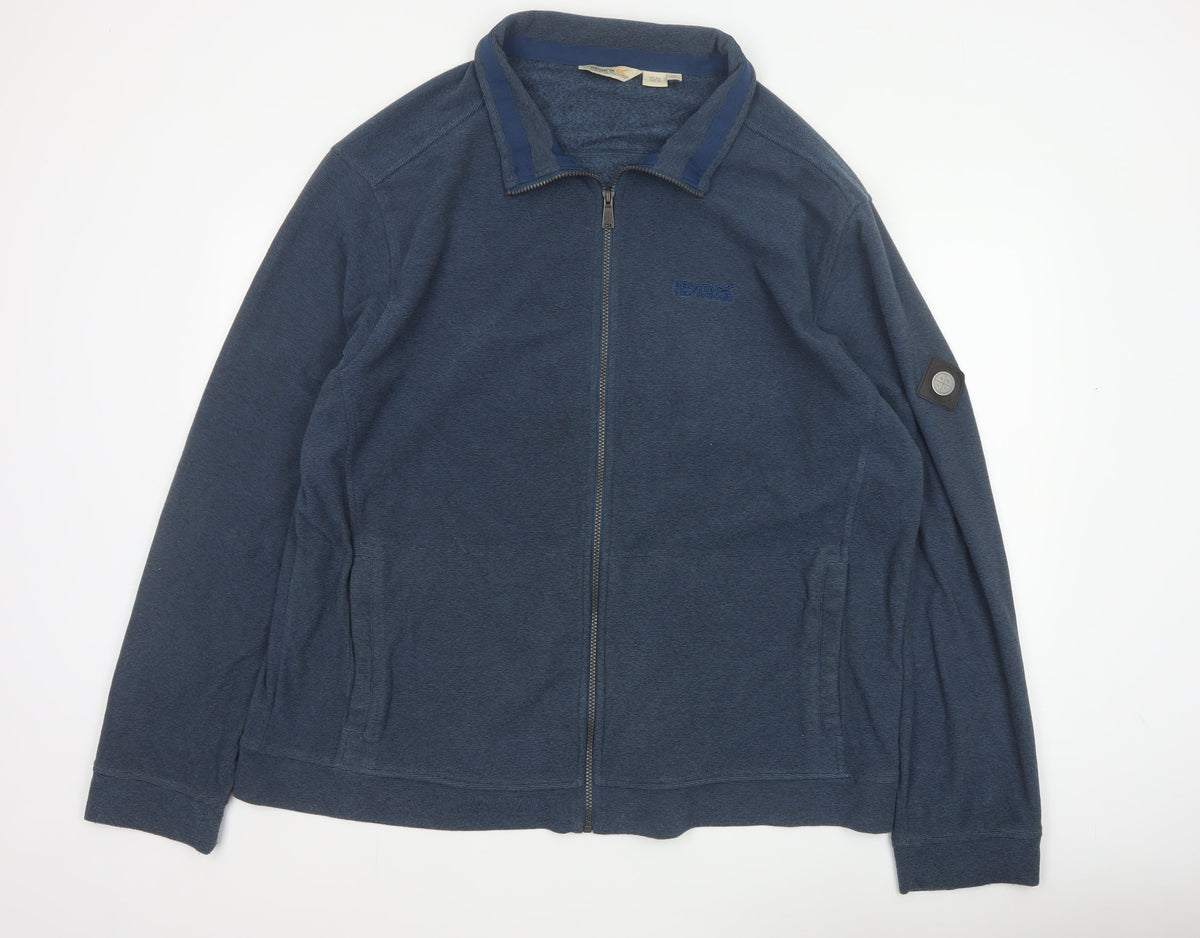 Regatta Men's Blue 3XL Basic Jacket Full Zip Outdoor Fleece