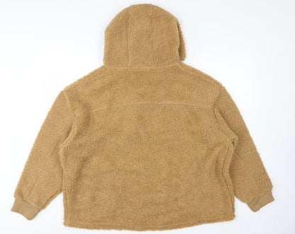 Primark Cares Women’s Beige M Teddy Fleece Half Zip Hoodie