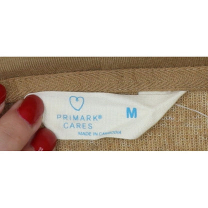Primark Cares Women’s Beige M Teddy Fleece Half Zip Hoodie