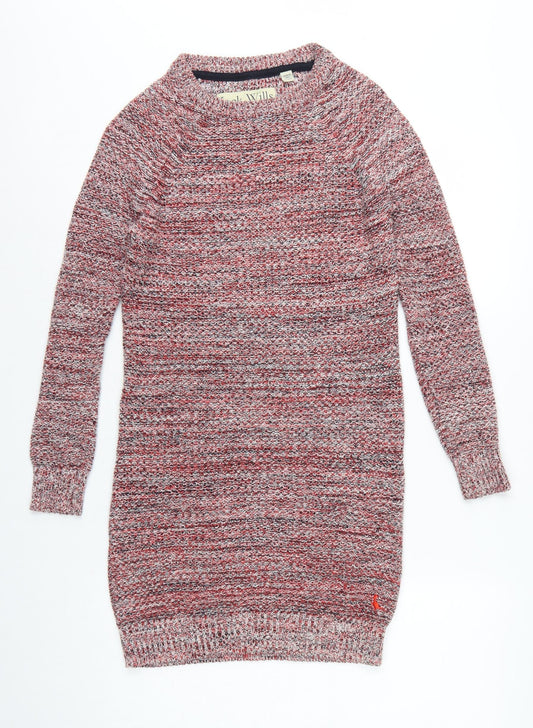 Jack Wills Women’s Multicoloured XS Cowl Neck Knit Jumper Dress