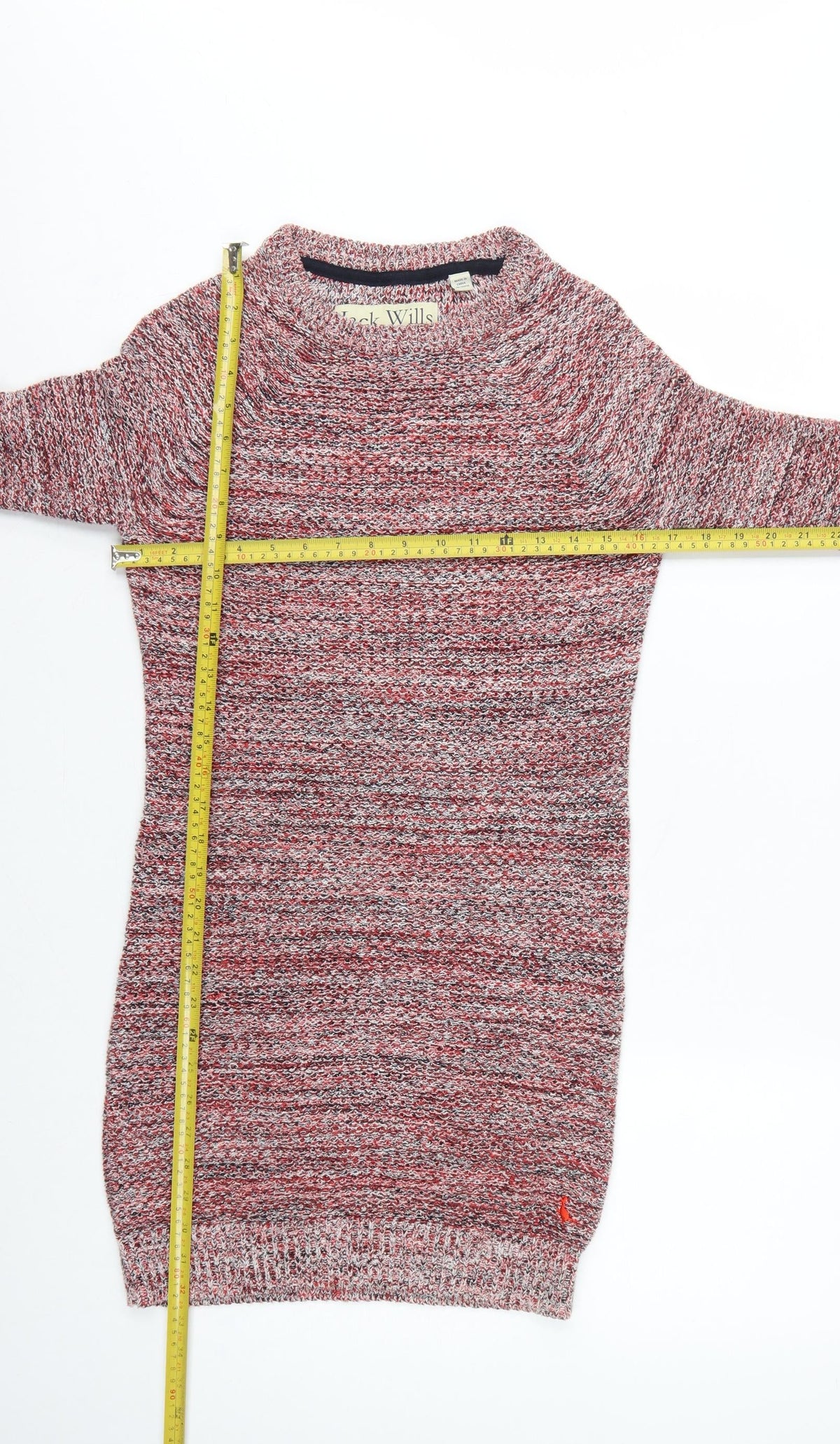 Jack Wills Women’s Multicoloured XS Cowl Neck Knit Jumper Dress