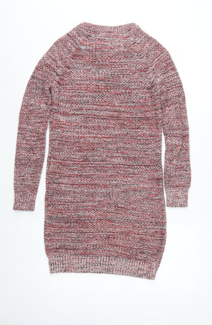 Jack Wills Women’s Multicoloured XS Cowl Neck Knit Jumper Dress