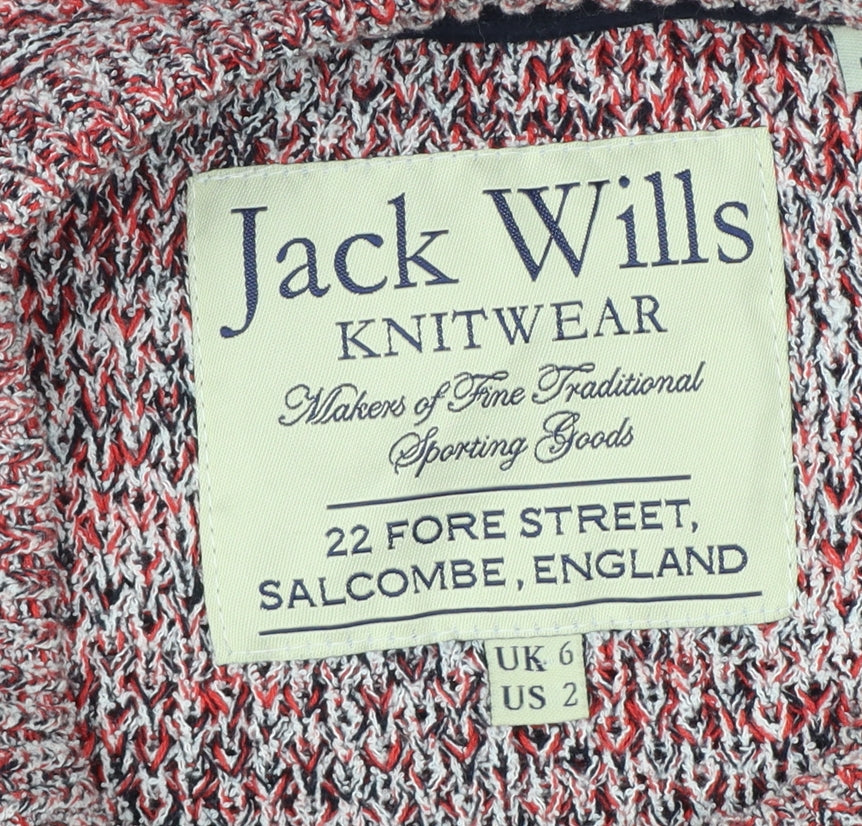 Jack Wills Women’s Multicoloured XS Cowl Neck Knit Jumper Dress