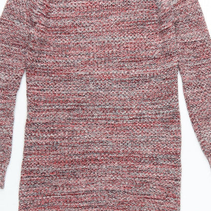 Jack Wills Women’s Multicoloured XS Cowl Neck Knit Jumper Dress