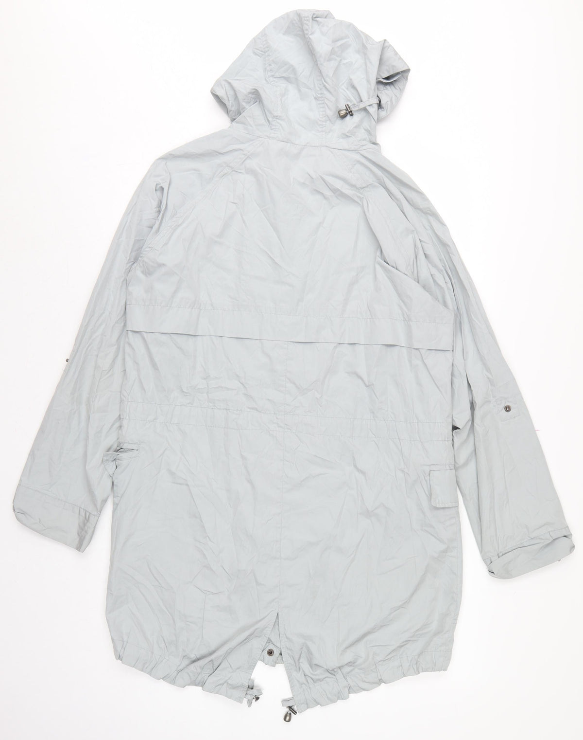 Next Women’s Grey Size 8 Hooded Long Parka Coat
