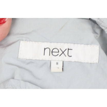 Next Women’s Grey Size 8 Hooded Long Parka Coat