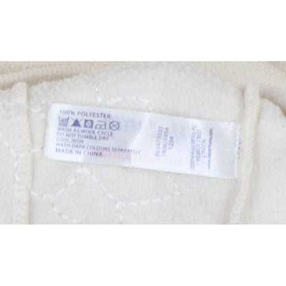 Mantary Women’s Ivory Size 14 Fleece Hoodie Pullover Embroidered