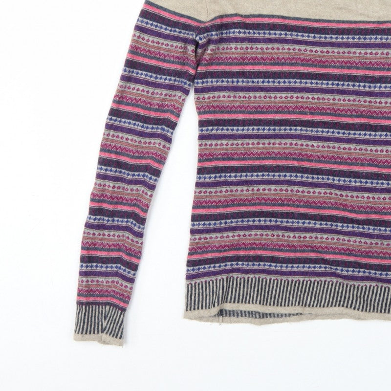 Crew Clothing Co. Women’s Multicoloured Fair Isle Jumper Size 10