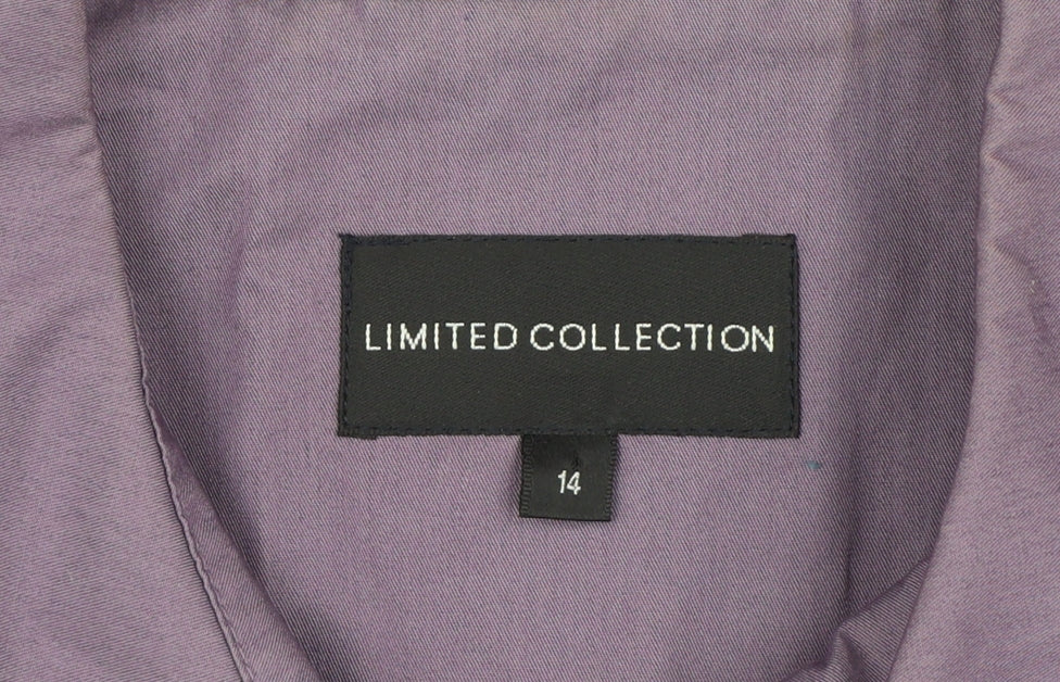 Marks and Spencer Women Purple UK 14 Belted Trench Coat