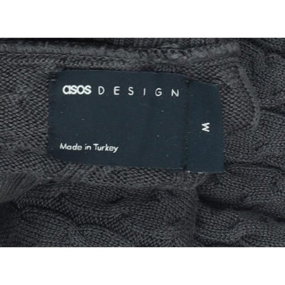 ASOS Design Men’s Grey M Cable Knit Roll Neck Pullover Jumper