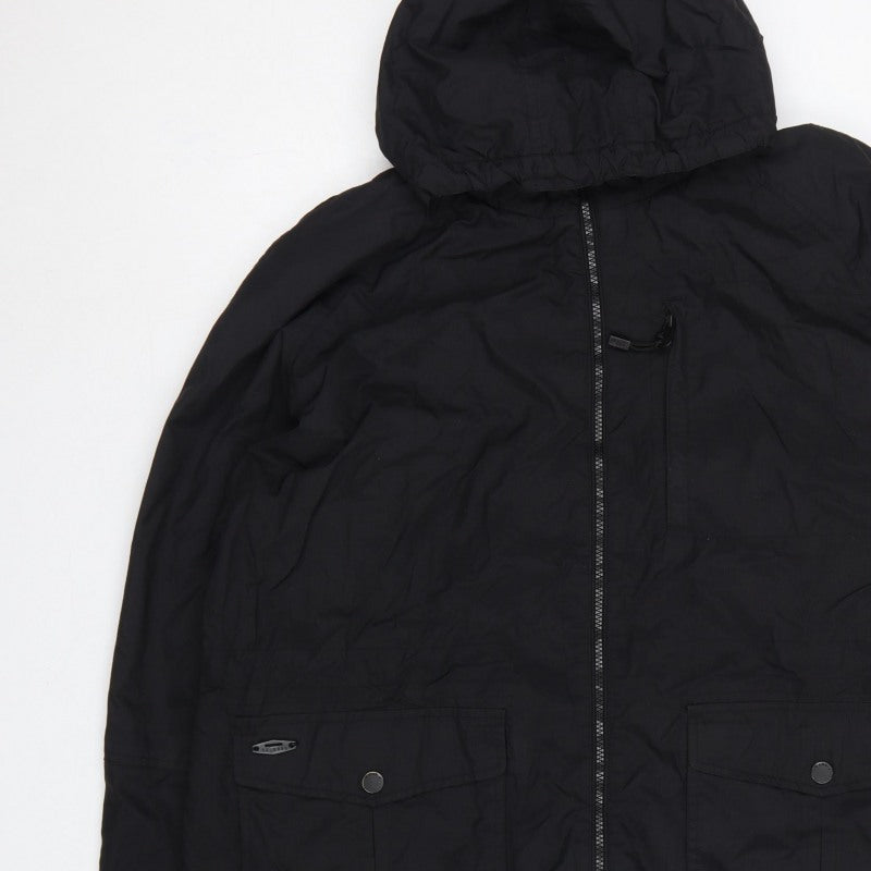 Next Men’s Black 2XL Anorak Hooded Fleece Lined Jacket