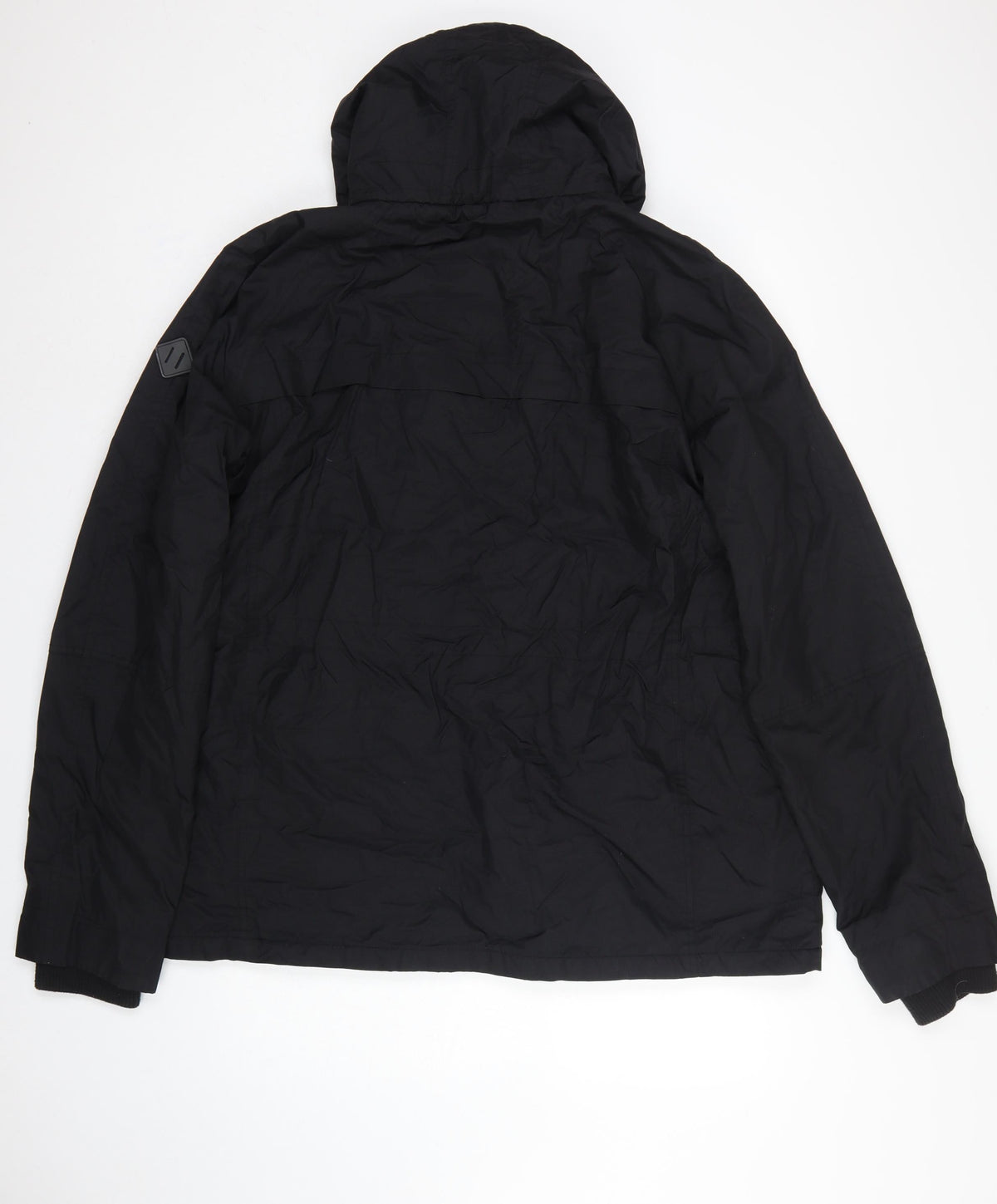 Next Men’s Black 2XL Anorak Hooded Fleece Lined Jacket