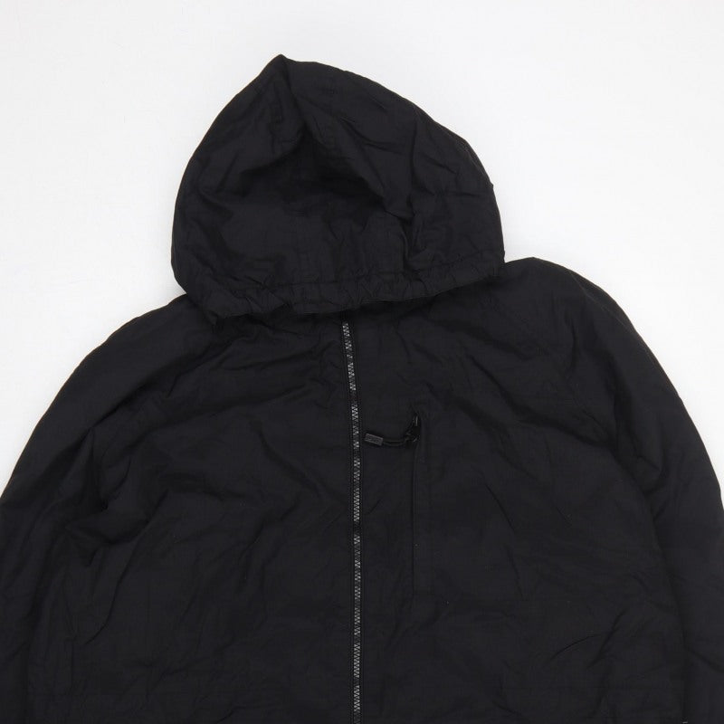 Next Men’s Black 2XL Anorak Hooded Fleece Lined Jacket