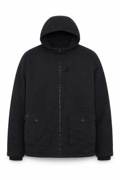 Next Men’s Black 2XL Anorak Hooded Fleece Lined Jacket