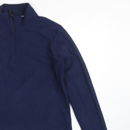 Peter Storm Women's Navy Size 16 Fleece 1/4 Zip High Neck Sweatshirt