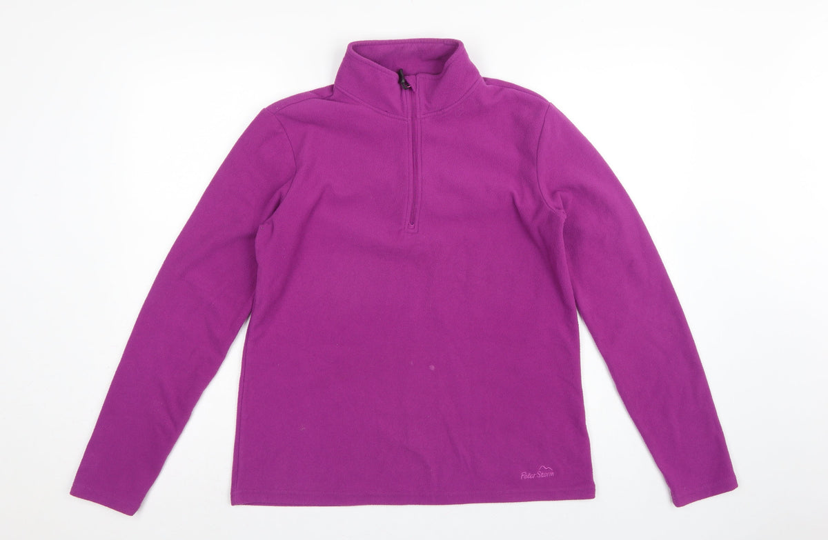 Peter Storm Women’s Purple Size 14 Half Zip Fleece Sweatshirt