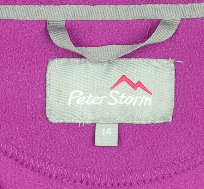 Peter Storm Women’s Purple Size 14 Half Zip Fleece Sweatshirt