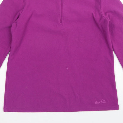 Peter Storm Women’s Purple Size 14 Half Zip Fleece Sweatshirt