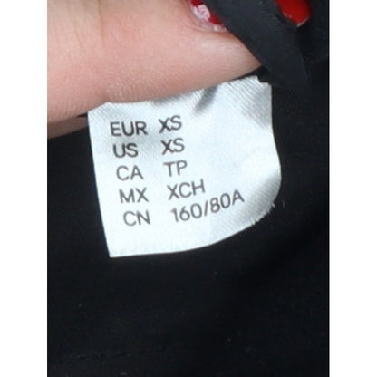 H&M Divided Women’s Black XS Slytherin Varsity Jacket Embroidered