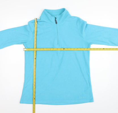 Peter Storm Women Blue Size 16 1/4 Zip Fleece Pullover Sweatshirt