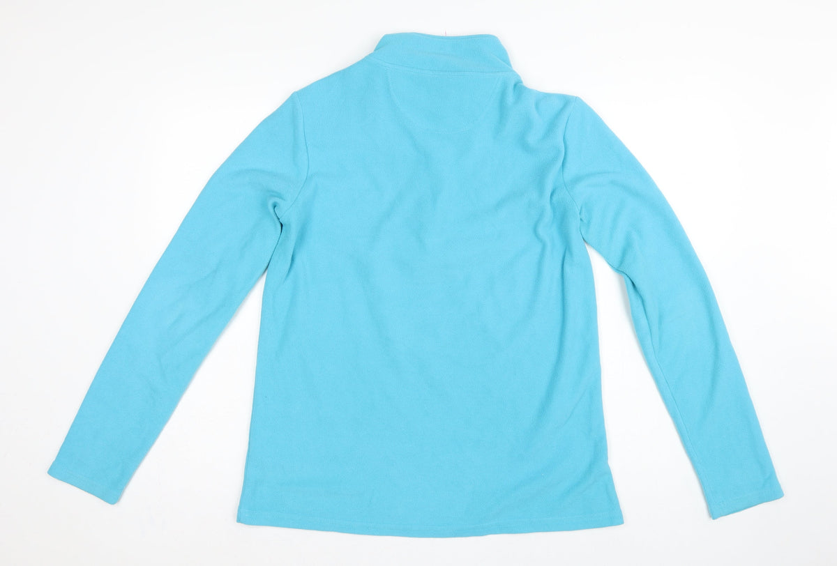 Peter Storm Women Blue Size 16 1/4 Zip Fleece Pullover Sweatshirt