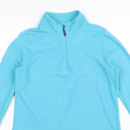Peter Storm Women Blue Size 16 1/4 Zip Fleece Pullover Sweatshirt