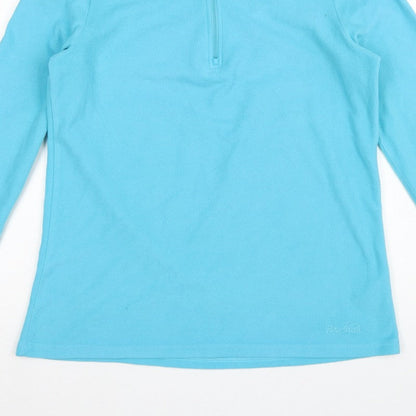 Peter Storm Women Blue Size 16 1/4 Zip Fleece Pullover Sweatshirt