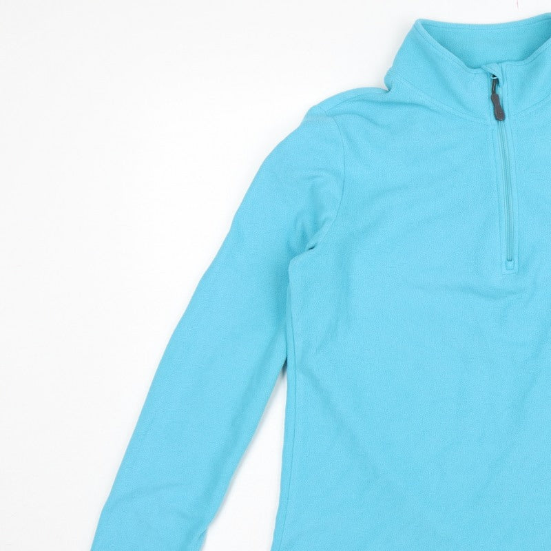 Peter Storm Women Blue Size 16 1/4 Zip Fleece Pullover Sweatshirt