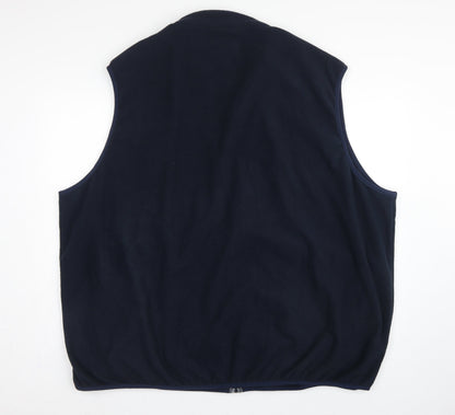 Jack & Jones Men’s Navy 4XL Fleece Bodywarmer Gilet Full Zip