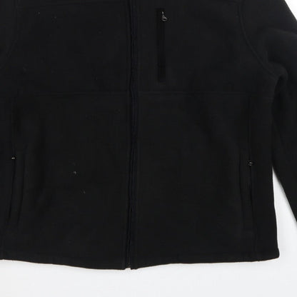 Maine New England Men's Black XL Fleece Full Zip Basic Jacket