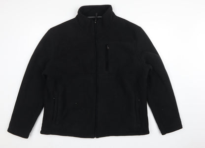 Maine New England Men's Black XL Fleece Full Zip Basic Jacket