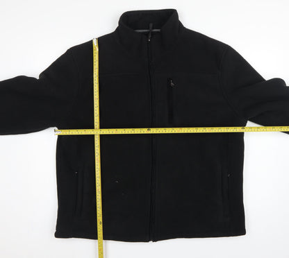 Maine New England Men's Black XL Fleece Full Zip Basic Jacket
