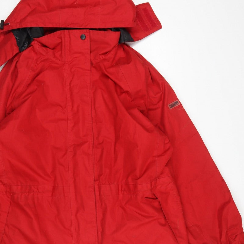 Trespass Women’s Red XL Waterproof Hooded Parka Jacket Windproof