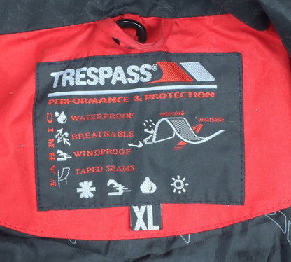 Trespass Women’s Red XL Waterproof Hooded Parka Jacket Windproof
