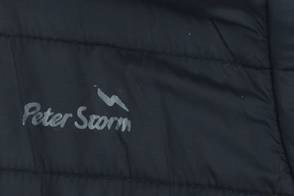 Peter Storm Boys Black 9-10 Years Hooded Quilted Puffer Jacket