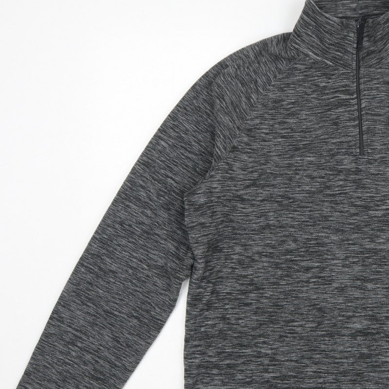 Mountain Warehouse Mens Grey M 1/4 Zip High Neck Fleece Sweatshirt