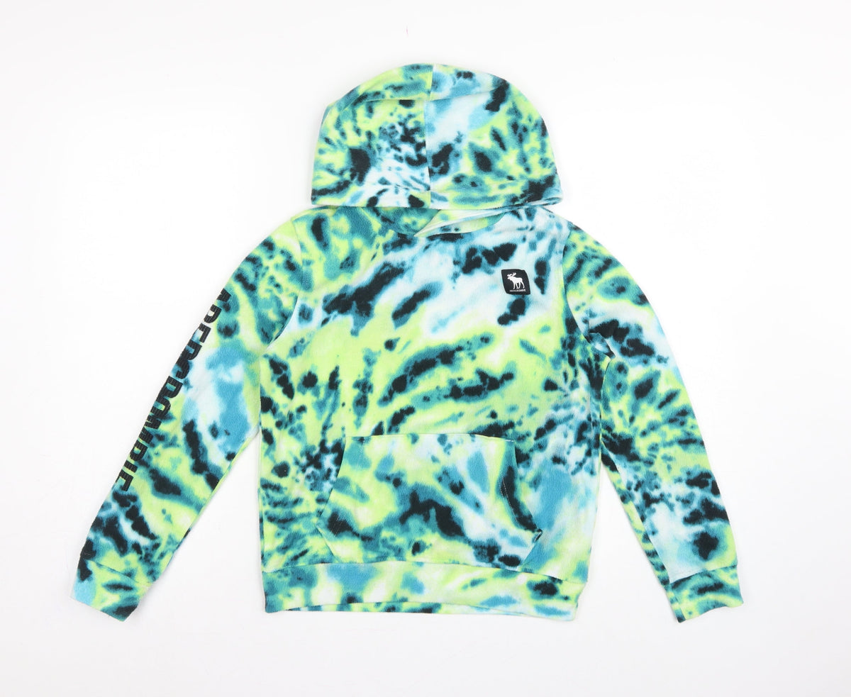 Abercrombie Kids Boys Multicoloured 9-10 Years Fleece Pullover Hoodie
