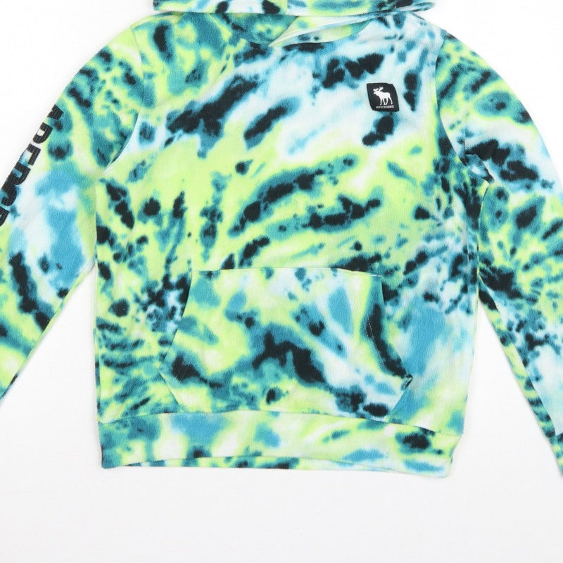 Abercrombie Kids Boys Multicoloured 9-10 Years Fleece Pullover Hoodie