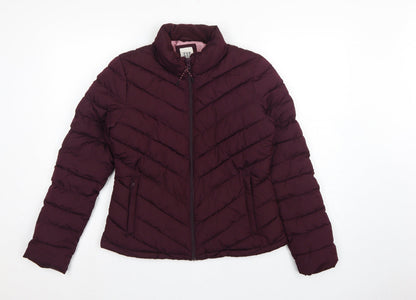 GAP Women’s Red Size 10 Quilted Puffer Jacket Full Zip