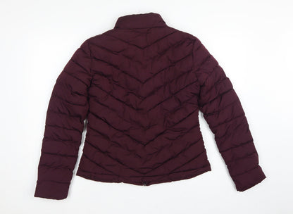 GAP Women’s Red Size 10 Quilted Puffer Jacket Full Zip