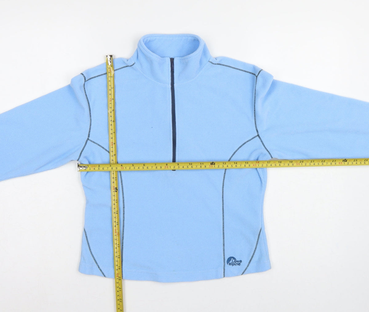 Lowe Alpine Women Blue Small 1/2 Zip Fleece Sweatshirt