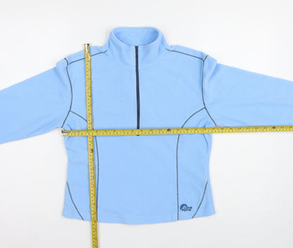 Lowe Alpine Women Blue Small 1/2 Zip Fleece Sweatshirt