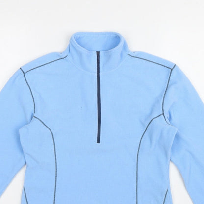 Lowe Alpine Women Blue Small 1/2 Zip Fleece Sweatshirt