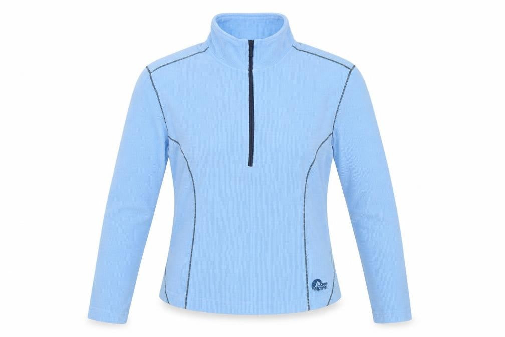 Lowe Alpine Women Blue Small 1/2 Zip Fleece Sweatshirt