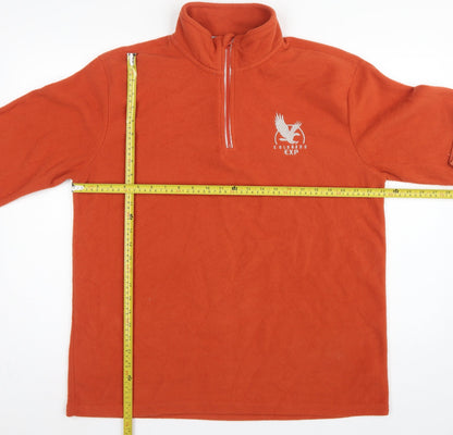 Atlas for Men Men’s Orange L 1/4 Zip Fleece Sweatshirt Outdoor